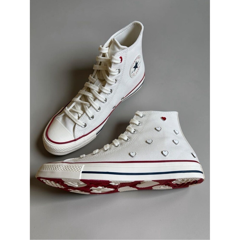 Converse Chuck Taylor All Star Valentine's Day Hi Top Sneakers Size 9.5 Coquette